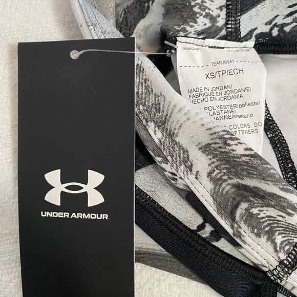 UNDER ARMOR Womens XSMALL HeatGear Printed High Waisted Capri Leggings - Picture 5 of 10